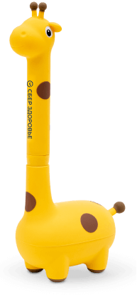 Изображение прибора в виде игрушечного жирафика в разобранном виде